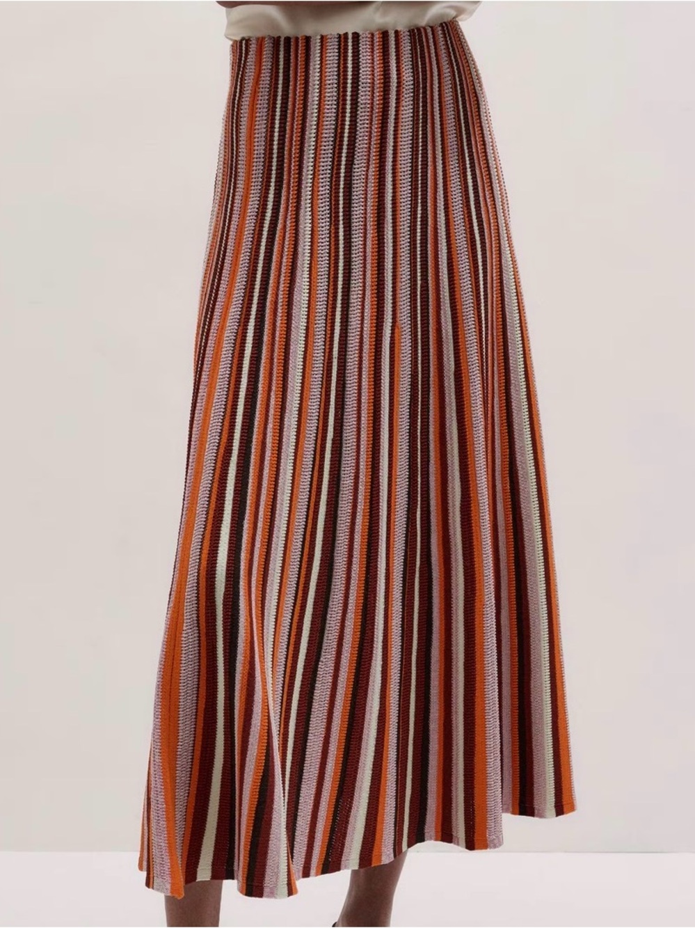 Stripe Knit Maxi Skirt -NWT -S
